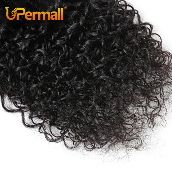 UPERMALL morbido Jerry Curly Weave Capelli umani 1/3/4 Affari di pacchetti in vendita 30 pollici 100% brasiliano Remy Kinky Curly Hair Natural Color