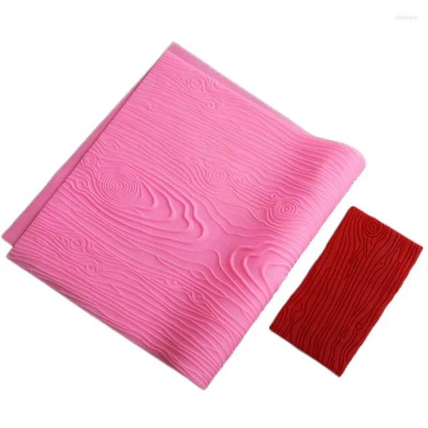 Ferramentas de cozimento Textura de casca de árvore Molde de silicone Fondant de bolo para impressão de tapete ferramenta de decoração