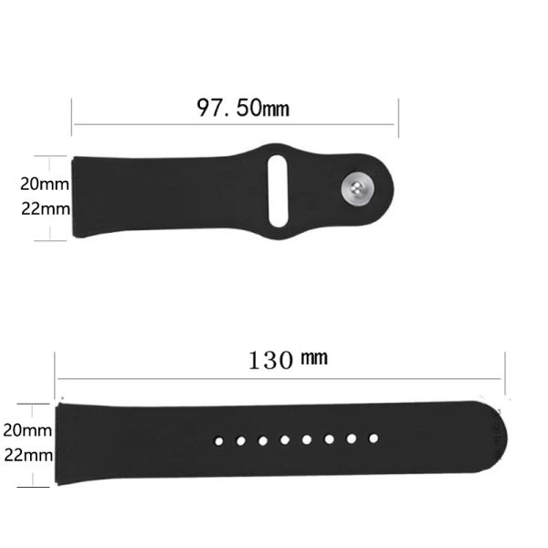 Cinta de silicone de 20 mm de 22mm para Garmin Vivoactive 3 4 banda relógio Venu 2 sq Forerunner 645 Purmanha de pulseira Garmin Forerunner 245