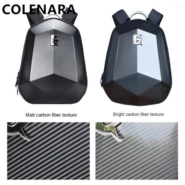 Zaino COLENARA in tessuto Oxford alla moda con borsa da ciclismo impermeabile per moto lucida opaca laptop rigido traspirante