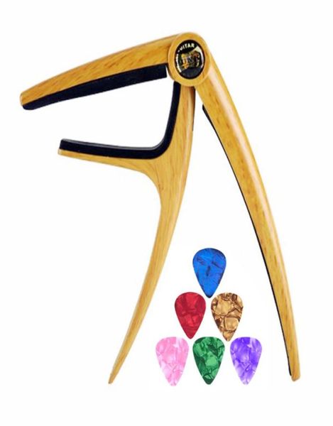 Capo de mola de liga de zinco para guitarra, ukulele, banjo, violino, estilo de gatilho, braçadeira 6694217