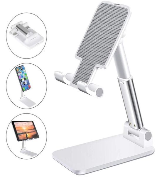 Suporte ajustável para tablet Suporte para telefone celular Dobrável Estender Suporte para telefone móvel para telefone 12 7 8 X XS Pad Xiaomi Desk Suppor2801963