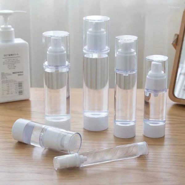 Bottiglie di stoccaggio Lozione spray sottovuoto Ricarica Bottiglia vuota Pompa per spremere Atomizzatore di profumo Crema cosmetica per il viso Cura della pelle Trucco Viaggi