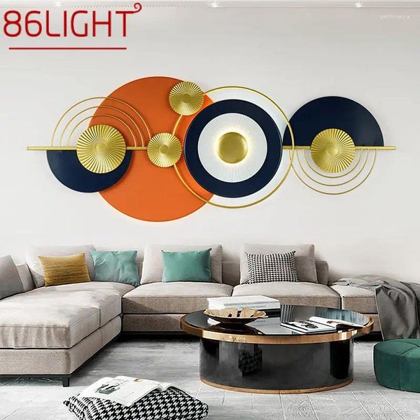 Lâmpadas de parede 86light lâmpada de imagem contemporânea luxo criativo fundo arandela led para casa sala de estar decoração do quarto