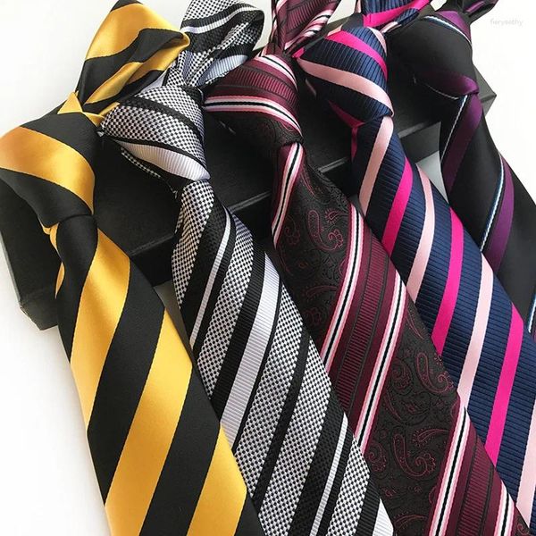 Галстуки-бабочки с маленькими цветами Пейсли для мужчин, классические шелковые жаккардовые галстуки для свадьбы, деловые галстуки 8 см, Corbatas Hombre
