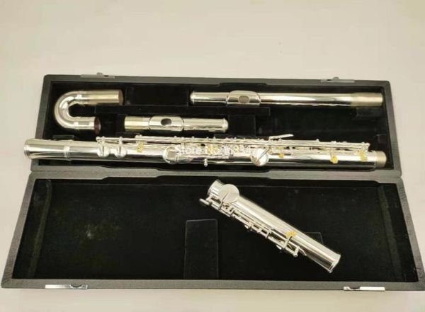 MURAMATSU Altflöte G-Stimmung, 16 geschlossene Klappen, versilbert, professionelles Musikinstrument mit Koffer 3645959