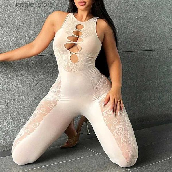 Sexy Set Fishnet Dessous Frau Babydoll Bekleidung Catsuit Unterwäsche Chemises Teddies Kostüm Nachtwäsche Sexy Kleid Bodystockings Für Sex Y240329