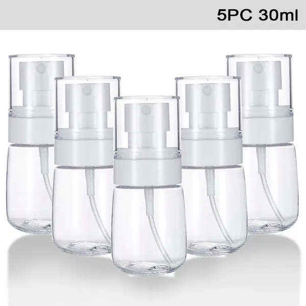 Flüssigseifenspender, 5 Stück, leere Flasche, kleine Plastikspray-Reise mit Sprühgerät, 30 ml, junger und hungriger Becher