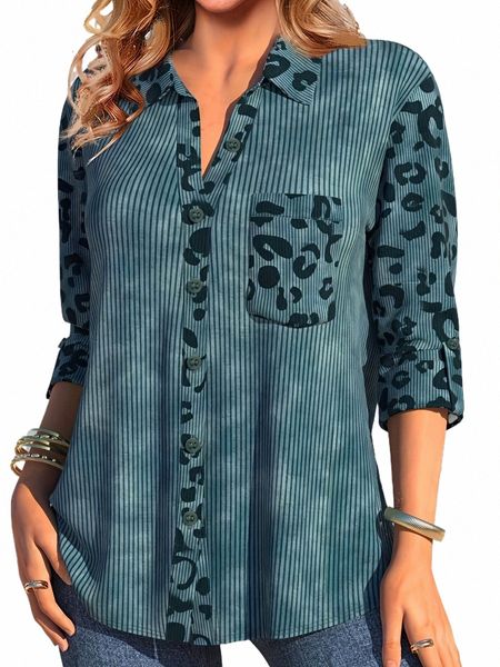 camicia taglie forti da donna Camicia elegante primavera chic per camicia Fi da donna paffuta j8Fc #