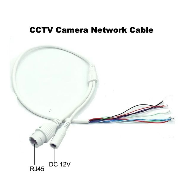 Cavo della fotocamera IP per rete Sostituire il cavo RJ45 DC12V CCTV IP Utilizzo del cavo di sostituzione della rete