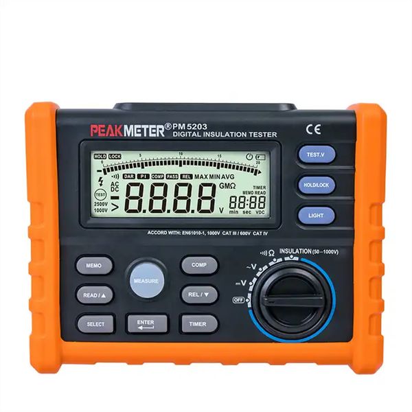 Manuelle Testausrüstung Messgerät Multimeter Digit Megohmmet 500V 1000V Megohmmeter Ohmmeter Isolator Tester MS5203