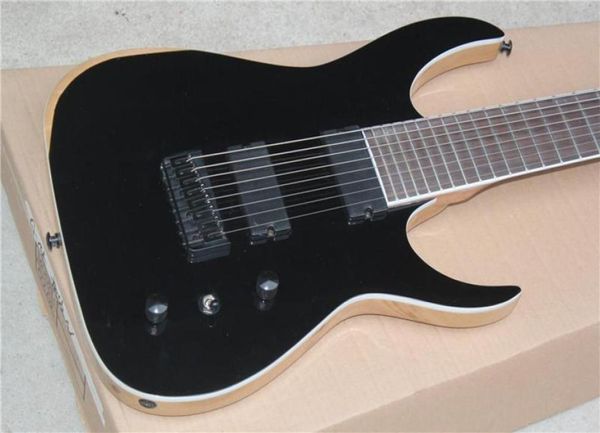 Custom Factory nuovo 24 tasti corpo in frassino nero opaco Blackmachine B2 chitarra elettrica speciale a 8 corde 16 131bn1475801