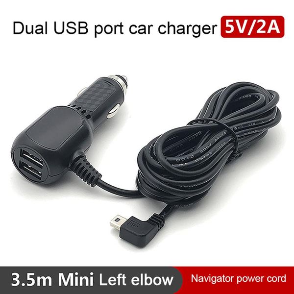 1pc 12v 2,4a mini /кабельный интерфейс Двойное USB -порт.