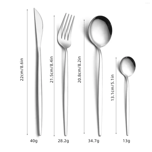 Streware Setleri Bassız Paslanmaz Çelik Düz Sofra Yaratıcı Satış Portekiz Dört Parçalı Set Western Steak Bıçağı Çatal SP