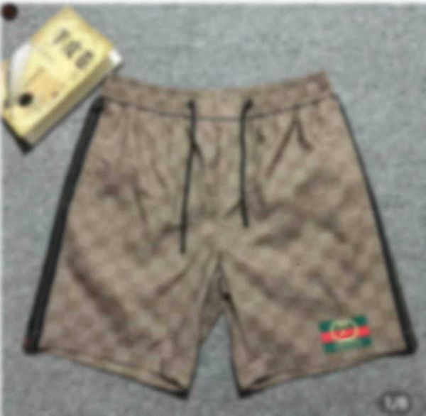 Shorts masculinos designer verão casual fino solto calças de praia, esportes gelo seda tendência shorts masculinos cortados ajuste fino e shorts yfp2