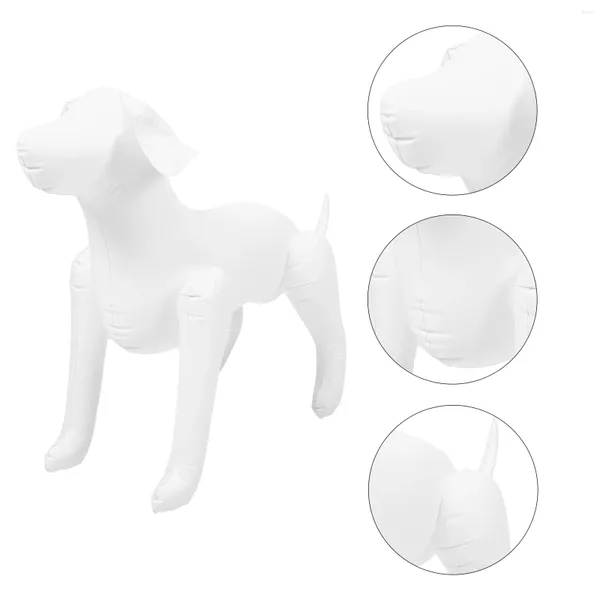 Hundekleidung Haustier Kleidung Model Shop Kleiderbügel sich selbst stehende aufblasbare Hunde Stufe PVC -Outfit