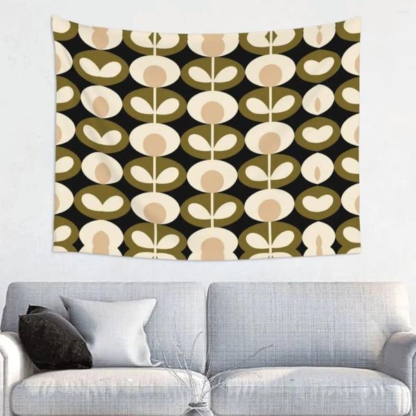 Arazzi Personalizzati Hippie Orla Kiely Arazzo floreale Appeso a parete Decorazioni per la casa Decorazione astratta della camera da letto scandinava