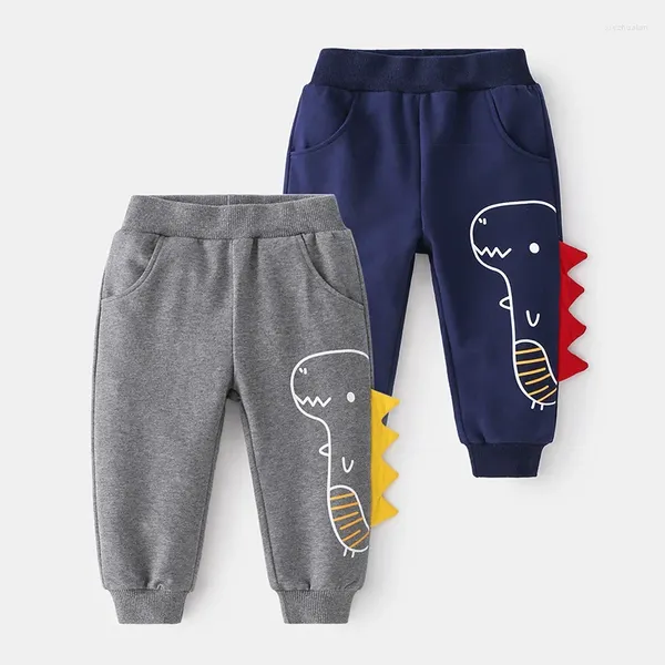 Hose Monster Cartoon bedruckte Kinder-Jogginghose mit elastischem Bund, modische, trendige Sport-Jogginghose für Jungen, 2 Farben, für Alter von 3–8 Jahren