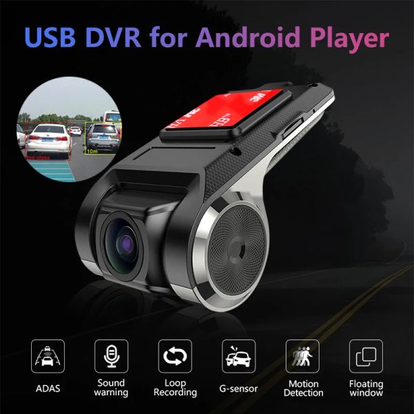 Dash Cam Car DVR ADAS Dashcam DVRS Video HD 1080P WiFi и USB Auto Record