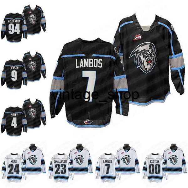 24S vin 4 Benjamin Zloty WHL Winnipeg Hockey Jersey Conor Geekie Matthew Savoi Zachary Benson Jakin Smallwood Connor McClennon Michael Milne Carson Lambos Trikots