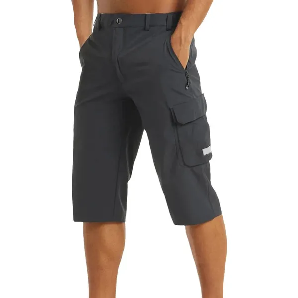 Pantaloncini da uomo leggeri 3/4 da trekking passeggiate all'aperto lavoro sottile arrampicata Capris da spiaggia da uomo super elasticizzati