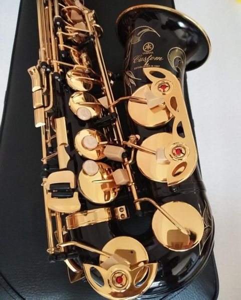 Qualidade preto saxofone alto yas82z japão marca saxofone alto eflat instrumento de música com caso profissional level9436043