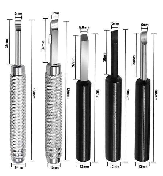 Guarda la riparazione dell'orologio di cronometro di palette aperta apri il coltello da coltello remoto strumenti di riparazione della riparazione impostati per la sostituzione della batteria