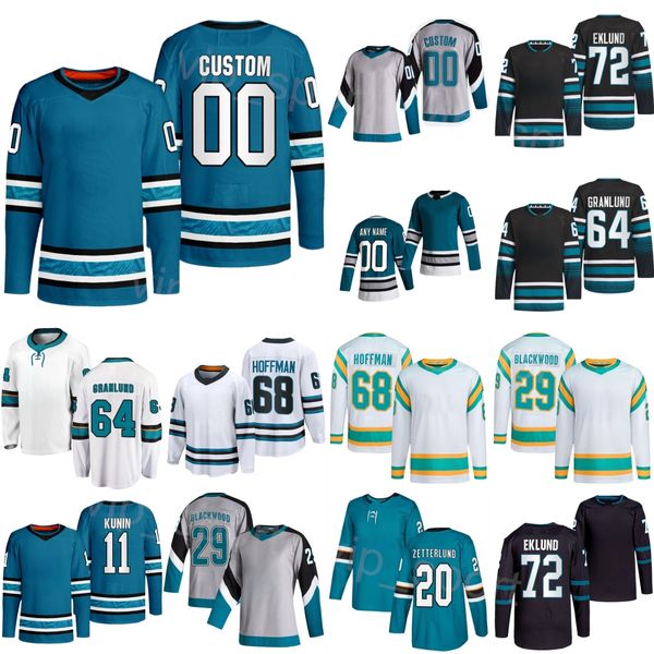 Homens Crianças Mulheres 2024 Hóquei Alternativo 11 Luke Kunin Jersey 18 Filip Zadina 29 Mackenzie Blackwood 64 Mikael Granlund 20 Fabian Zetterlund Mike Hoffman William Eklund