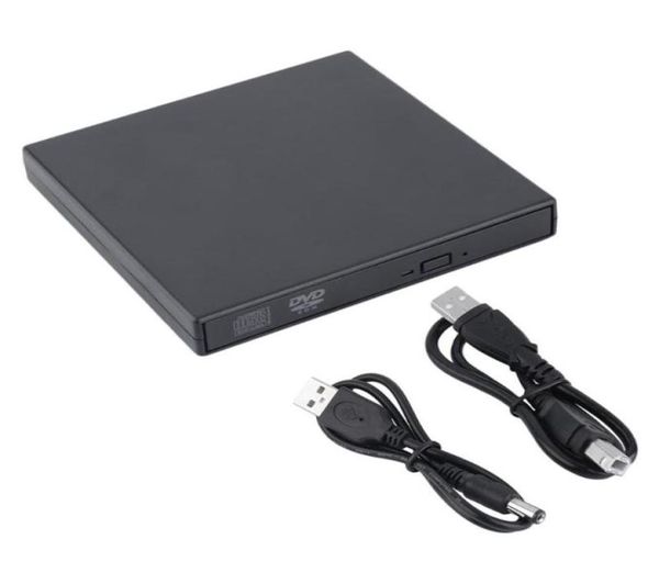 Vídeo do carro externo dvd rom unidade óptica usb 20 cddvdrom cdrw player queimador leitor portátil fino gravador portatil para laptop3132570