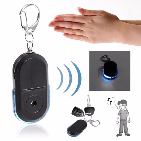 2024 NOVO Smart Anti-Lost Alarm Wallet Phone Key Finder Locator Keychain Whistle Sound com luz LED Mini Anti Lost Key Finder Sensor