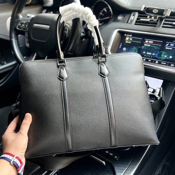 Luxurys Designer Saco de Embreagem Maleta Homens Pacote de Negócios Hots Venda Laptop Computador Bolsa Bolsa De Couro Mensageiro Alta Capacidade Bolsas De Ombro