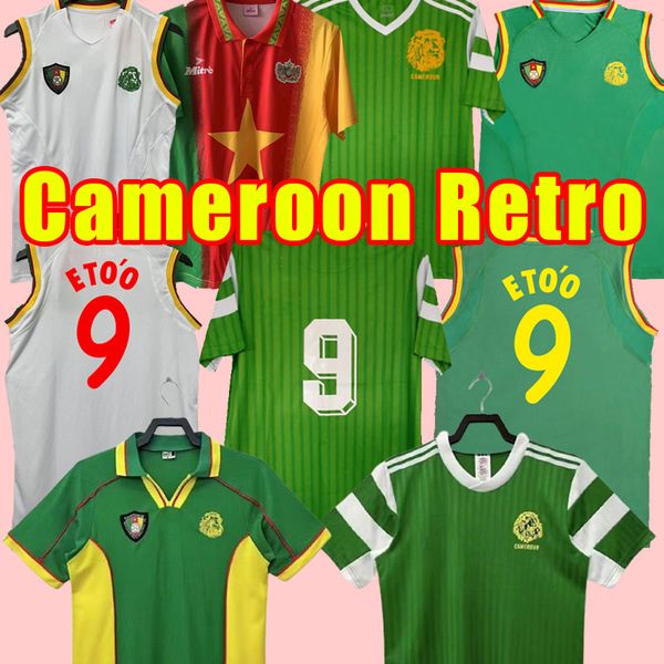 Retro-Klassiker Kamerun 1990 1998 2002 Fußballtrikot GEREMI Biyik GEREMI Retro-Fußballtrikot 2003 90 98 02 03s National MBOMA SONG