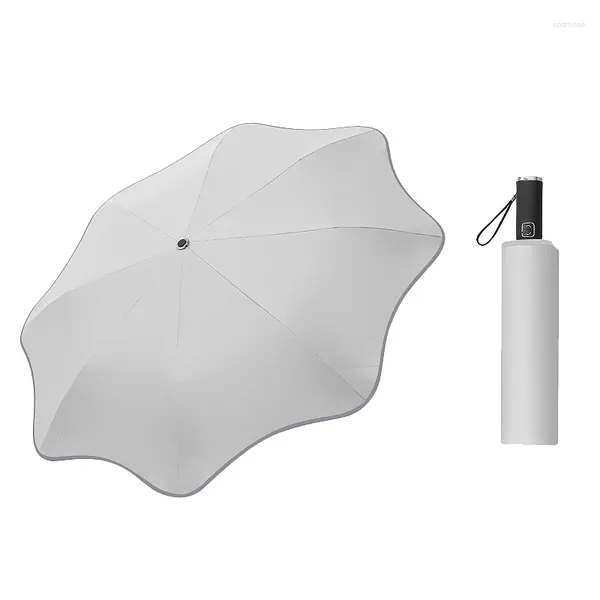 Juchiva Guarda-chuvas Guarda-chuva Curva Criativa Automática Chuva Paisagismo UV Sol para Homens e Mulheres