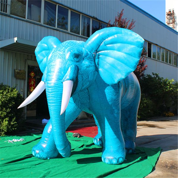 6 m 20 pés de comprimento preço de fábrica personalizado gigante inflável modelo de elefante balão de desenho animado para publicidade