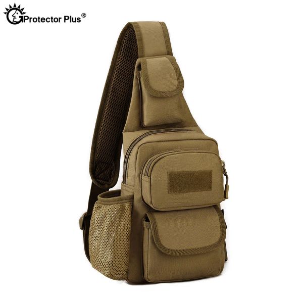 Çanta koruyucusu artı taktik askeri tarzı kamp yürüyüşü açık seyahat sırt çantası seyahat sırtlı tek omuz sırt çantası gündelik