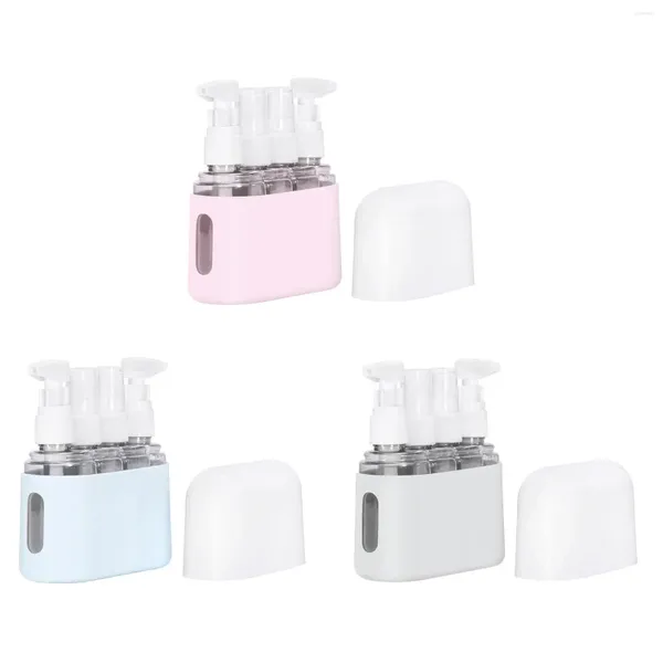 Garrafas de armazenamento 4 pcs maquiagem spray garrafa 50ml viagem transparente pequena recarregável para creme cosméticos loção espuma sabonete lavagem corporal