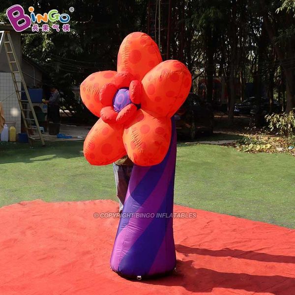 Publicidade ao ar livre personalizada Inflável Plantas de Inflação de Flores de Cartoon para Balões para Decoração de Shopping Center 2m de Altura com AIR001