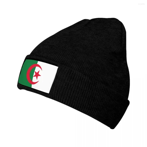 Boinas chapéu de inverno bandeira da Argélia gorro boné de malha