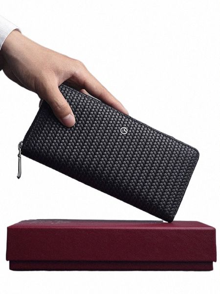 Goldli Luxury Designer de luxo LG Men's LG Wallet Cheather Wallet Clutch