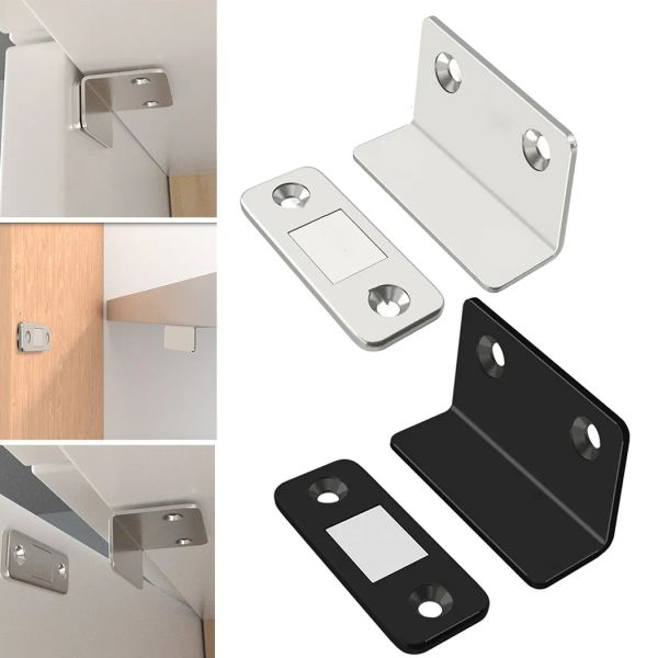L'armadietto d'argento/nero cattura la porta magnetica arresto della porta nascosta con vite per l'armadio dell'armadio hardware