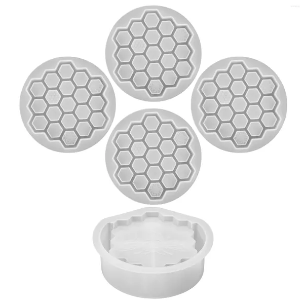 Tappeti piatti impostati bevande in silicone stand tazze da forno stampo/torta a nido d'ape per supporto per supporto bevanda