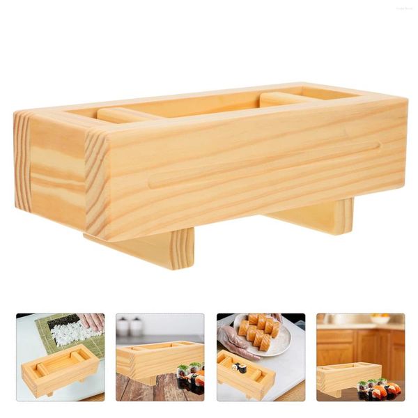 Set di stoviglie sushi stampo in legno che produce cucine forniture da cucina a strato fai -da -te fornitura di torta