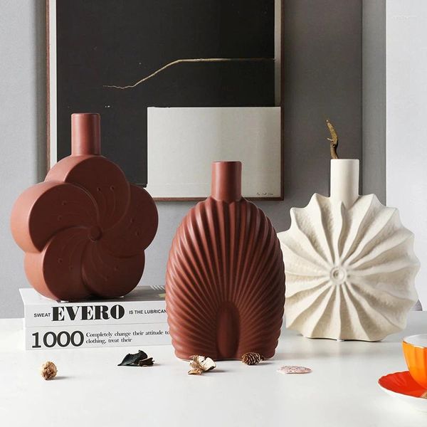 Vasi Nordic Instagram Vento Fiore Bottiglia Ceramica Soggiorno creativo Gabinetto di casa Decorazione e oggetti decorativi