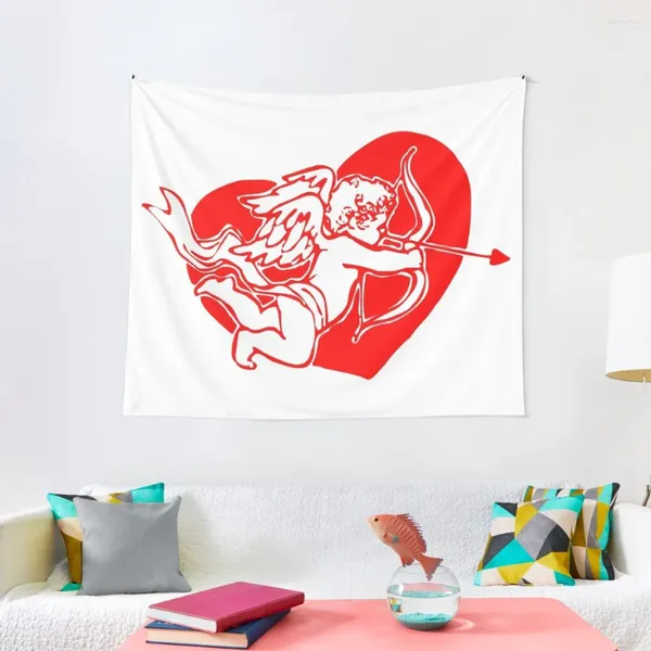 Hapaslar Romantik Aşk Goblen Evi Dekorasyonları Ev Yatak Odaları için Dekorasyon Duvar Kağıdı