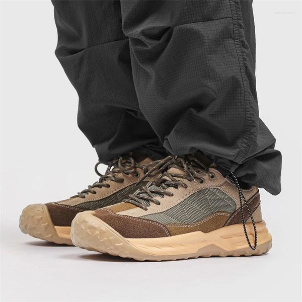 Casual Schuhe Turnschuhe Männer Herbst Outdoor Wandern Arbeit Männer Walking Taktische Bergsteigen Vintage Lace-Up Klettern