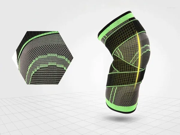 Halılar 1pcs diz pedleri spor basınçlı elastik knepad destek fitness basketbol voleybolu destek