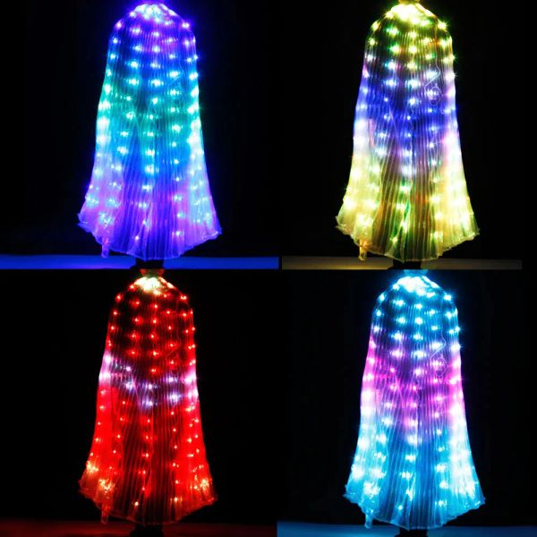 Neue Fernbedienung LED Wings App DIY Dreamcolor Luminous Butterfly Isis Wings Bauchtanz Kostüme Carnival Party Shows Requisiten