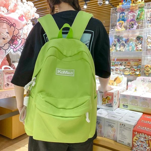 Zaino Enopella Fashion Cute Student Bookbag Kawaii Donna Per ragazze adolescenti Borsa da scuola impermeabile Zaino per ragazzi nero Alla moda