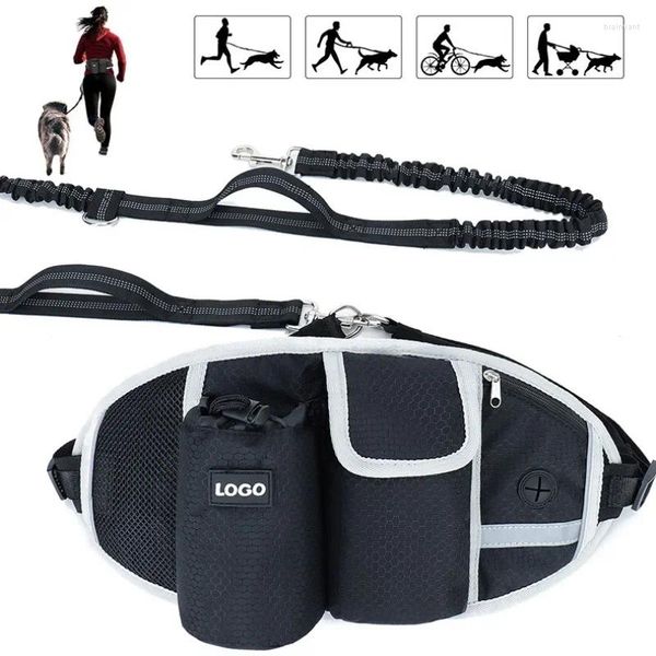 Hundehalsbänder Hüfttasche Outdoor Pet Pack mit Zugseil Multifunktionale Sport Laufen Fitness Training Walking Fanny Taschen