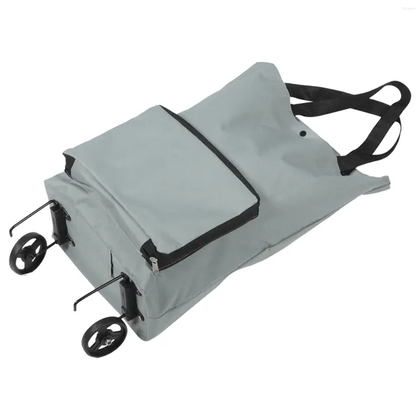 Borse da stoccaggio Shopping Shopping Borse Tug Croppecible Trolley Wheels Dhrucy Tote Cart Wagon